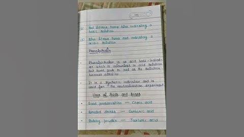 ASSIGNMENT OF | CHAPTER 5 | ACID, BASES AND SALTS | FOR CLASS 7 | #viral# #study# #video