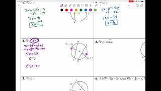 Congruent chords & arcs