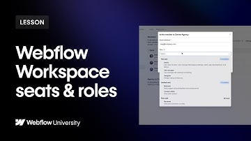 Workspaces, seats & roles – Webflow tutorial