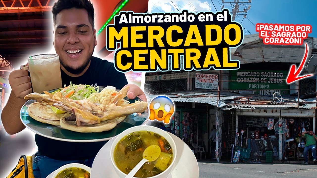 🤤ALMORZANDO en el MERCADO CENTRAL *pasamos por el sagrado corazón* 😰