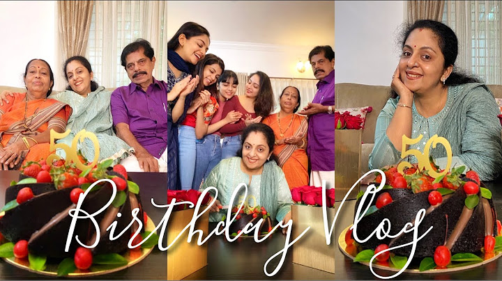 50th Birthday Vlog🥰 | Sindhu Krishna
