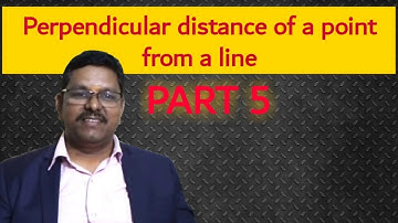 Perpendicular distance of a point from a line