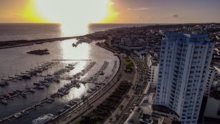 Ponta Delgada Açores visto do Céu Janeiro 2022