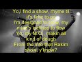 Rakim When I M Flowing Lyrics mp3