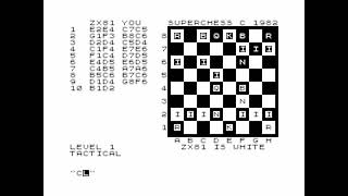 Super Chess for the ZX81 - YouTube