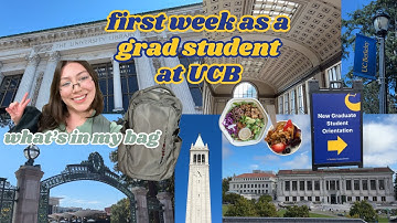 first week as a grad student at UC Berkeley | vlog