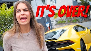 Buying a Lamborghini WITHOUT telling my Wife PRANK! SHE LEFT ME!