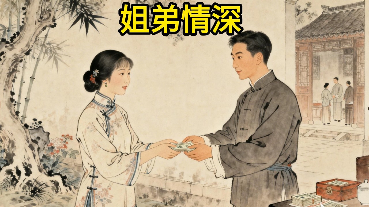 8歲姐姐護弟被嬸娘打罵，分一口野菜湯也要先給弟弟！十年後弟弟成首富，錢財全給姐姐保管#民間故事 #故事頻道 #感人故事 #情感