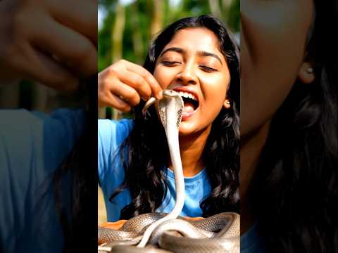 কোবরা সাপ খাওয়ার কি মজা #cobra #live #funny #comedy #banglafunny #ai