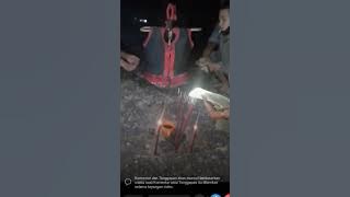 Ritual pemanggilan arwah media jelangkung. #atraksi #budaya #jelangkung