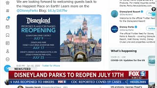 Disneyland set to reopen in july