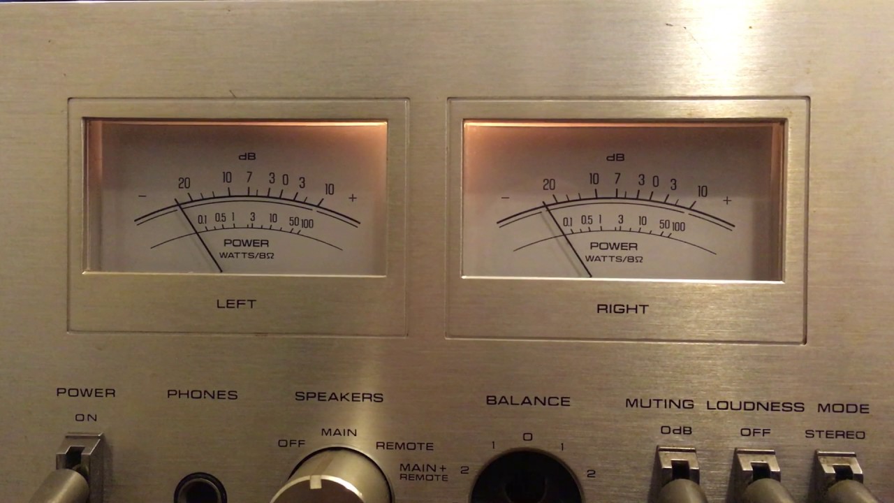 Technics SU-7700II プリメインアンプ ピークメーター - YouTube