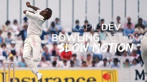 Kapil Dev Bowling Action Slow-Motion