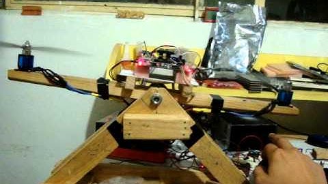 Quadrotor, Test bench. Version 1.1