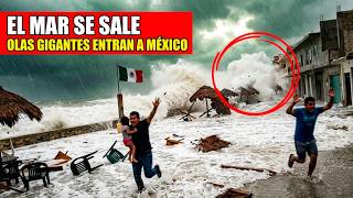 The Sea Is Overrunning Mexico! Giant Waves Hitting the Coast. Tropical Storm Boris today
