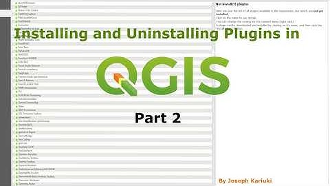 QGIS Tutorial 5.1 - Installing QGIS Plugins Part 2