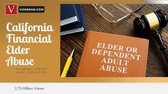 California financial elder abuse law overview 