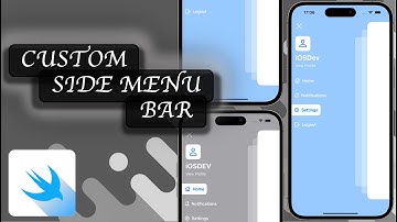 SwiftUI - Custom Side Menu + Animations (IOS 16+,  2024, Xcode 15)