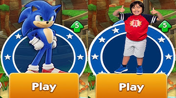 Sonic Dash vs Tag with Ryan - All Characters Unlocked Android Gameplay