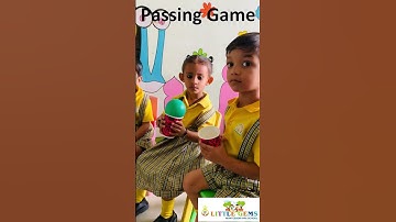 Passing ball game#gross&fine motor skill development#concentrationactivity #littlegems #shortsvideo