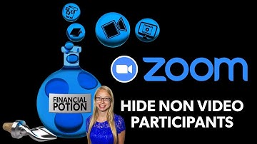 How To Hide Non Video Participants on ZOOM for your Gallery View Recordings