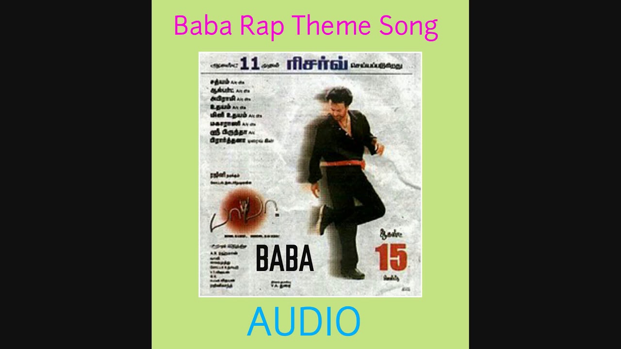 Baba Rap Theme Song(Audio)-A.R Rahman(Baba 2002) - YouTube