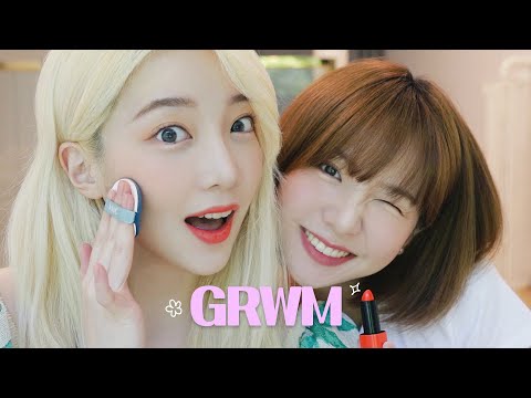 현실자매 겟레디윗미에 끼실 분?🙋🏻‍♀️ 언니 얌전한 척 하게 나가줄래...? (여름휴가에서, 인스타 오렌지 메이크업✨)