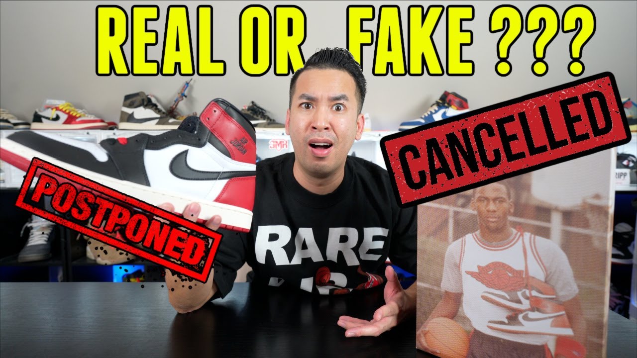 FOR REAL OR FAKE ?!! JORDAN 1 BLACK TOE REIMAGINED PUSHED BACK TO