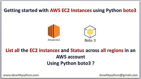 List all the  EC2 instances and Status across all regions in an AWS account using Python boto3