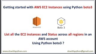 List all the  EC2 instances and Status across all regions in an AWS account using Python boto3