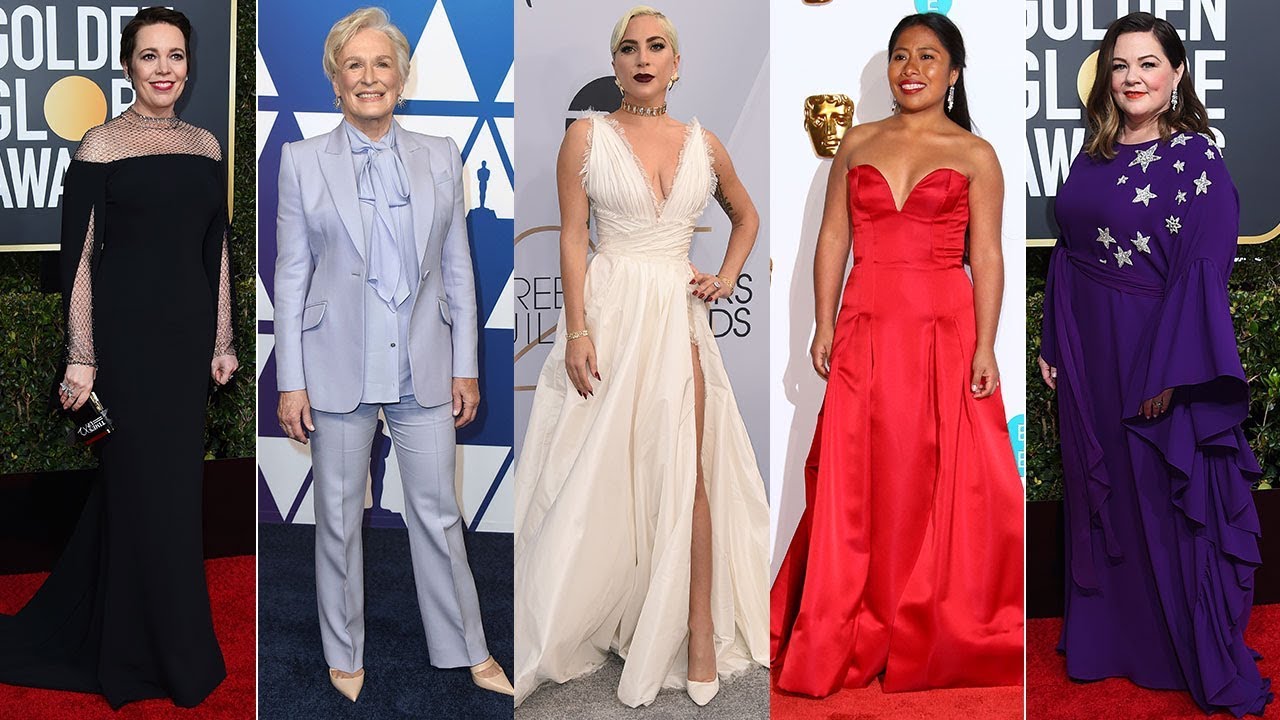 Here's what the Best Actress Oscar nominees wore on the red carpet so far this awards season