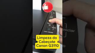Como Fazer A Limpeza Do Cabeote Canon G3110 G3100 G3010 canon limpeza impresso