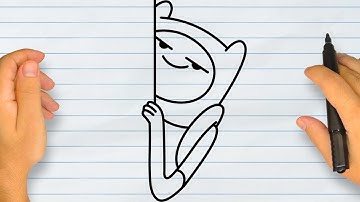 HOW TO DRAW FINN | Adventure Time | Step by Step Simple and Easy