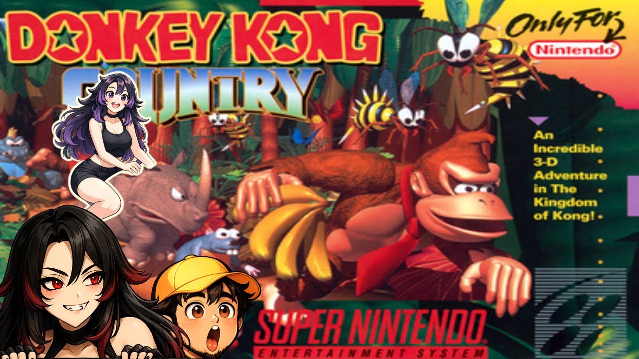 Vel's First Time Playing Donkey Kong Country! | Full Playthrough