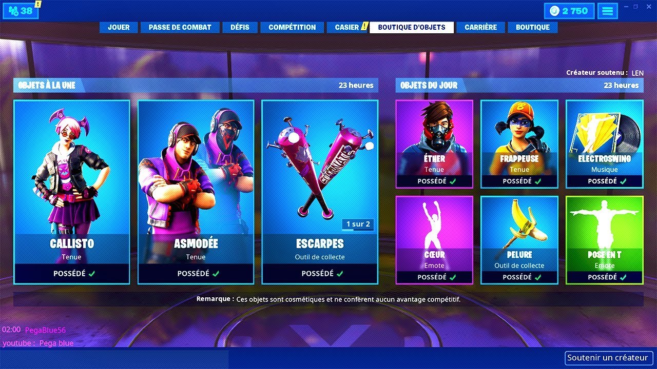 BOUTIQUE FORTNITE du 18 Juin 2019  ITEM SHOP June 18 2019 