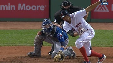 TEX@BOS: Pedroia, Bogaerts lead four-run 7th inning