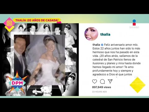 ¡Thalía festeja 20 años de matrimonio con Tommy Mottola! | De Primera Mano
