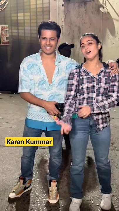 Neil Bhatt and Aishwarya Sharma after shooting #ghkkpm #bts gum hai kisi ke pyar mein shooting