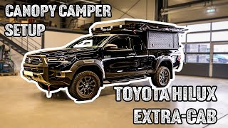 Toyota Hilux Extra-Cab with Alu-Cab Canopy Camper Setup | Product Showcase