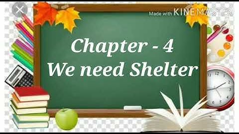 Class 2 EVS Chapter 4 We need shelter