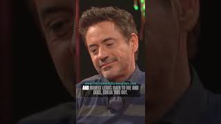 Robert Downey Jr STOMPS the hand of an Extra