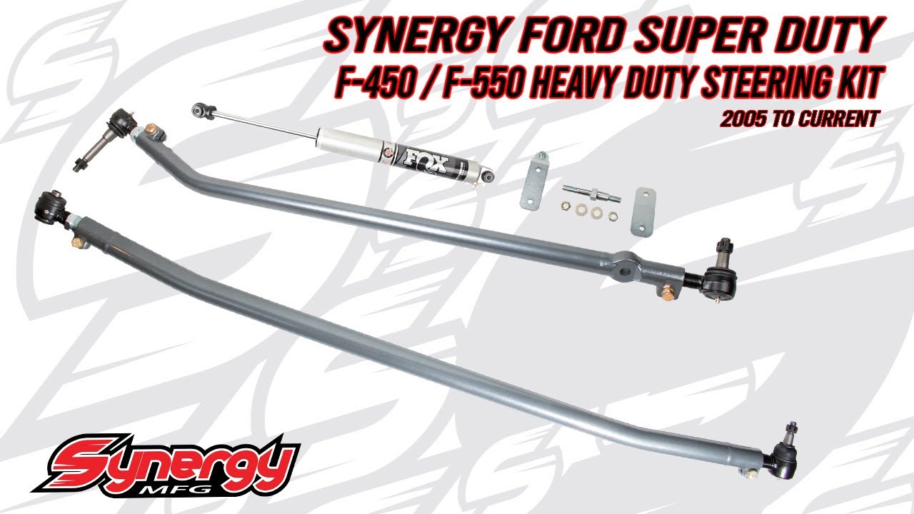 Synergy Ford Super Duty F450 / F550 Heavy Duty Steering Kit YouTube