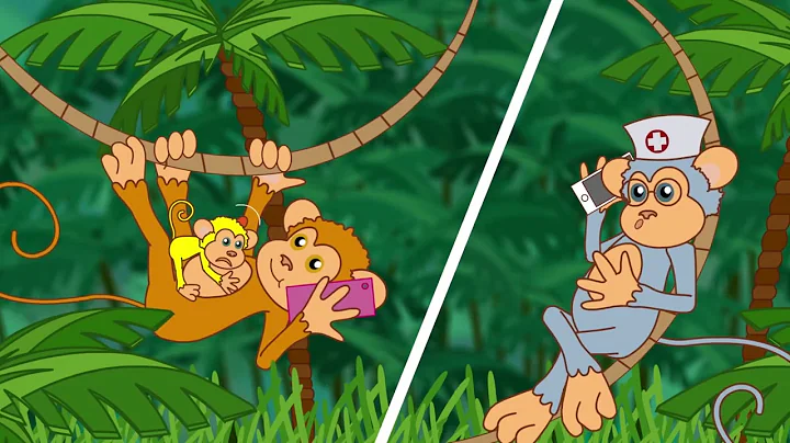 Five Little Monkeys Jumping on the Bed | Nursery Rhymes Collection from Dave and Ava