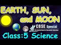 Earth, Sun and Moon || Class - 5 Science || CBSE / NCERT | Solar System | Satellites | Eclipses |