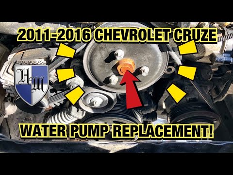 COOLANT LEAK FIXED! 2011-2016 CHEVROLET CRUZE 1.4L WATER PUMP REPLACEMENT - OVERHEATING FIXED FAST