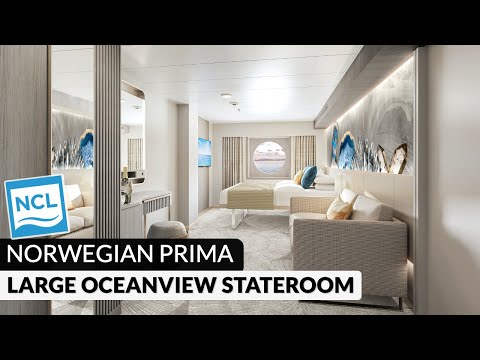 Norwegian Prima | Oceanview Stateroom with Round Window Tour & Review 4K | NCL PR1MA Cat. OB