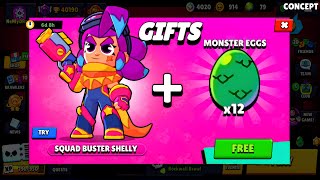 😍YES!!! AMAZING NEW FREE GIFTS IS HERE!!!🎁🥚|Brawl Stars UPDATE REWARDS