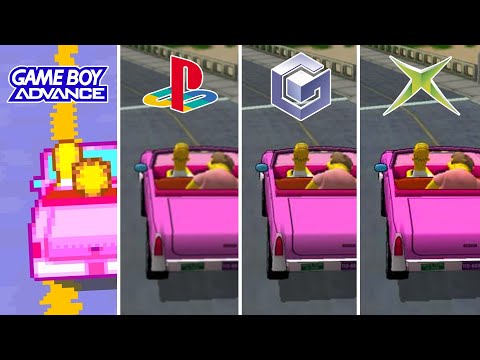 The Simpsons: Road Rage (2001) GBA vs PS2 vs GameCube vs XBOX (Which One is Better?)
