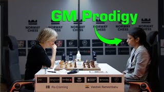 Pia Cramling Faces Young Indian Chess Prodigy - Norway Chess Round 4 (Full VOD)