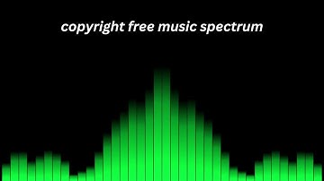 audio spectrum black screen video | copyright free video |